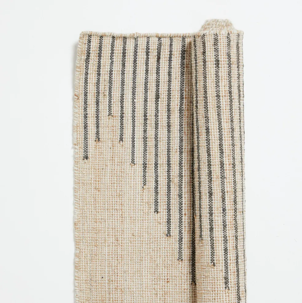 Online Bibi Stripe Rug Neutral 170 x 240cm Rugs