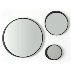 Best Biseau Wall Mirror 30cm Black In Stock | Bedroom Furniture