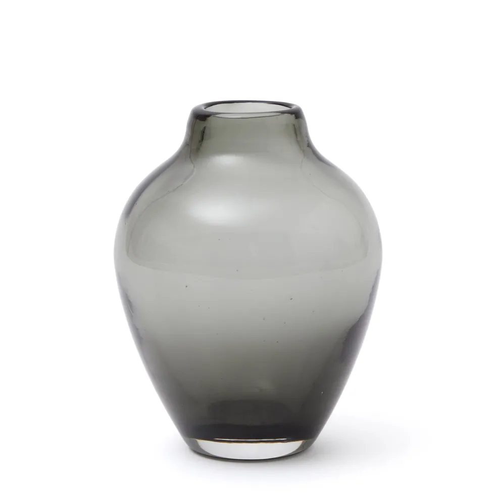 Cheap Bud Vase Fluted Smoke 13cm Vases | Gifts For Home