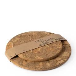 Flash Sale Cork Round Trivets 19 & 25cm (Set of 2) Table Settings