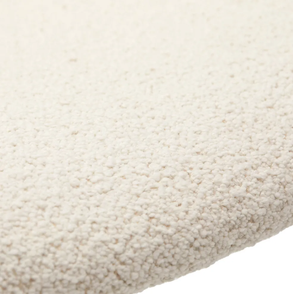 Best Cross Leg Armchair Riso Boucle Snow In Stock | Chairs, Stools & Benches