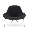 Hot Cross Leg Lounge Chair Wilbur Alpaca Blend Ink Chairs, Stools & Benches