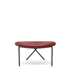 Online Cross Leg Ottoman Tosca Leather Oxblood Chairs, Stools & Benches
