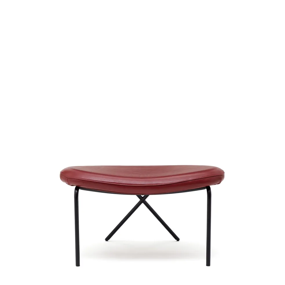 Online Cross Leg Ottoman Tosca Leather Oxblood Chairs, Stools & Benches