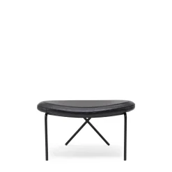 Discount Cross Leg Ottoman Tosca Leather Black In Stock | Chairs, Stools & Benches