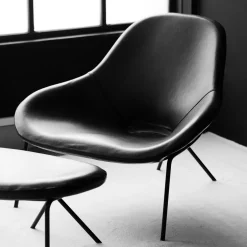 Discount Cross Leg Ottoman Tosca Leather Black In Stock | Chairs, Stools & Benches