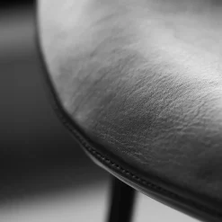 Discount Cross Leg Ottoman Tosca Leather Black In Stock | Chairs, Stools & Benches