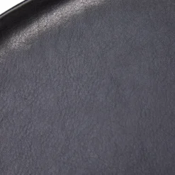 Discount Cross Leg Ottoman Tosca Leather Black In Stock | Chairs, Stools & Benches