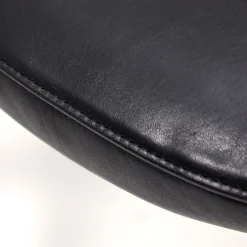 Discount Cross Leg Ottoman Tosca Leather Black In Stock | Chairs, Stools & Benches