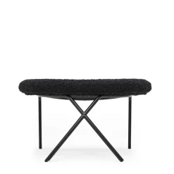Cheap Cross Leg Ottoman Wilbur Alpaca Blend Ink Chairs, Stools & Benches