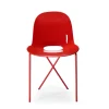 New Cross Leg Side Chair - Gloss - Rosso Chairs, Stools & Benches