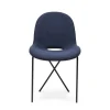 Store Cross Leg Side Chair Riso Boucle Midnight In Stock | Chairs, Stools & Benches
