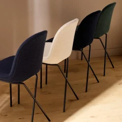 Clearance Cross Leg Side Chair Riso Boucle Snow In Stock | Chairs, Stools & Benches