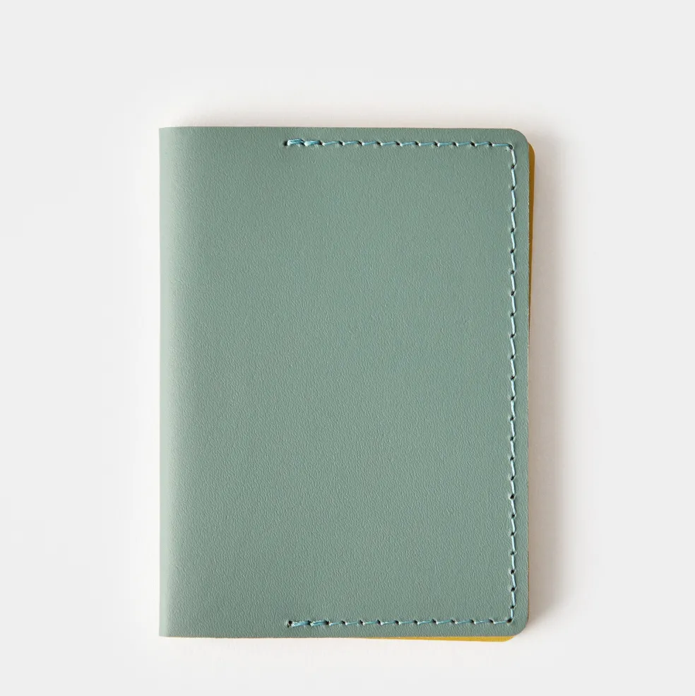 Discount Cuero Double Card Holder Eucalyptus, Mustard & Pink Gifts Under £50