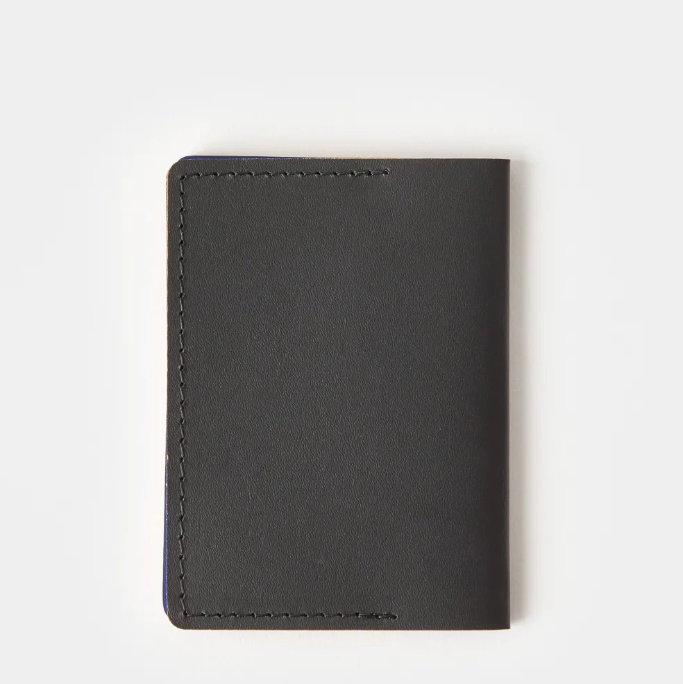 Store Cuero Double Card Holder Black, Sand & Blue Gifts Under £50