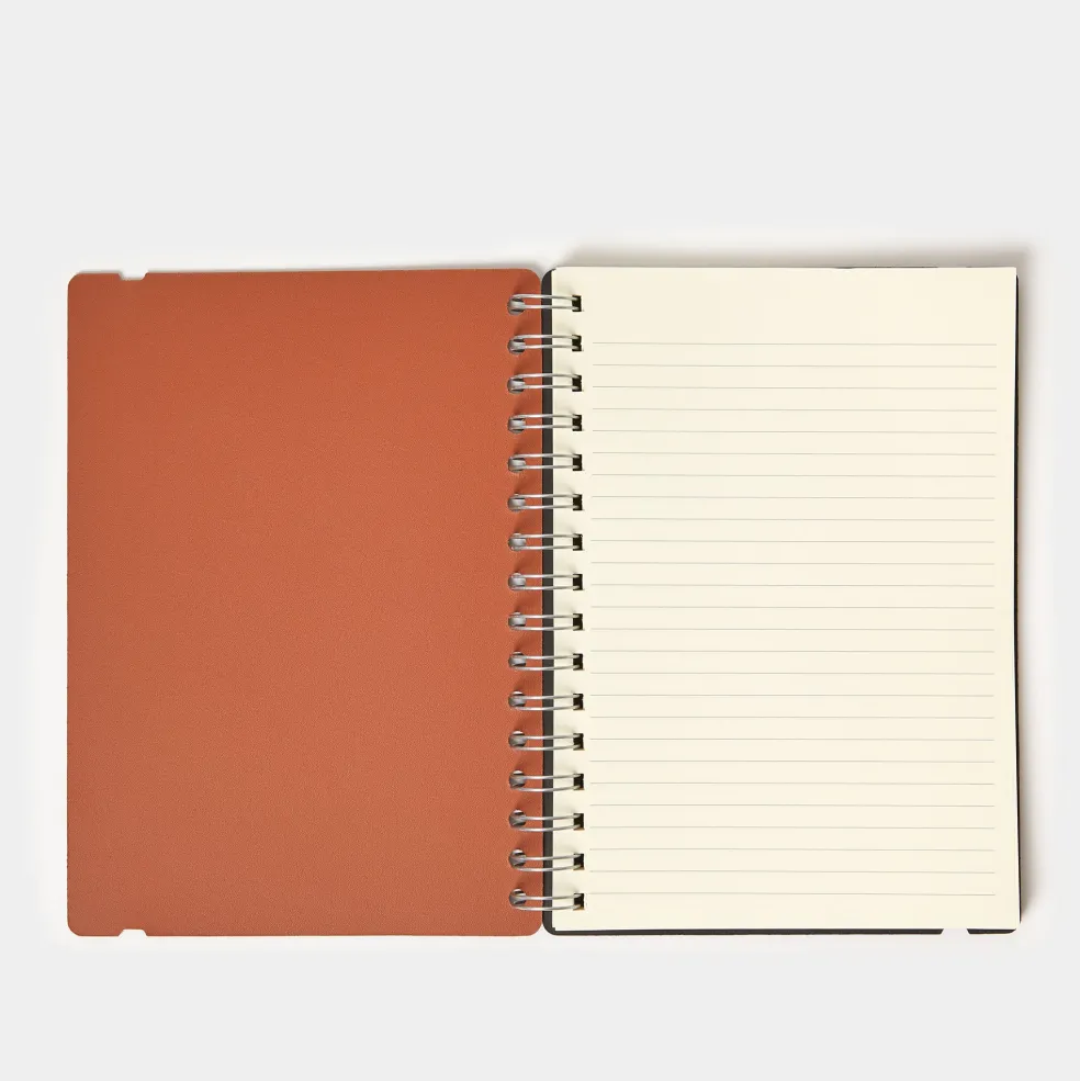 Store Cuero Two Tone A5 Notebook Tan & Black Gifts Under £50