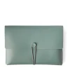 Best Cuero Two Tone A4 Paper Case Eucalyptus & Mustard Desk Accessories | Luxury Gifts