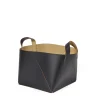 Flash Sale Cuero Two Tone Basket Black & Sand Utility | Storage Baskets, Containers & Jars