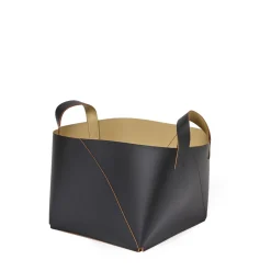 Flash Sale Cuero Two Tone Basket Black & Sand Utility | Storage Baskets, Containers & Jars