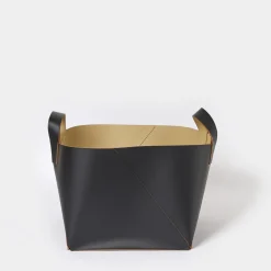 Flash Sale Cuero Two Tone Basket Black & Sand Utility | Storage Baskets, Containers & Jars