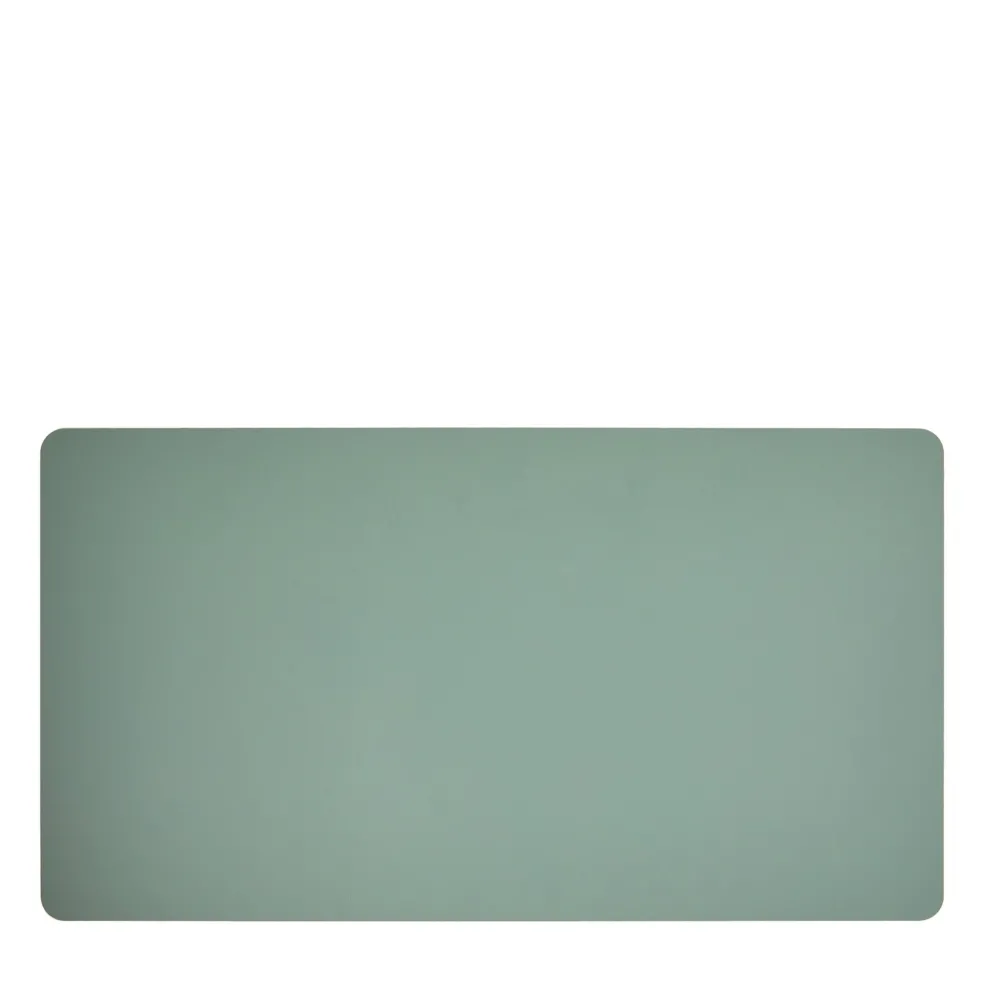 Shop Cuero Two Tone Desk Mat Eucalyptus & Mustard Desk Accessories | Gifts Under £50