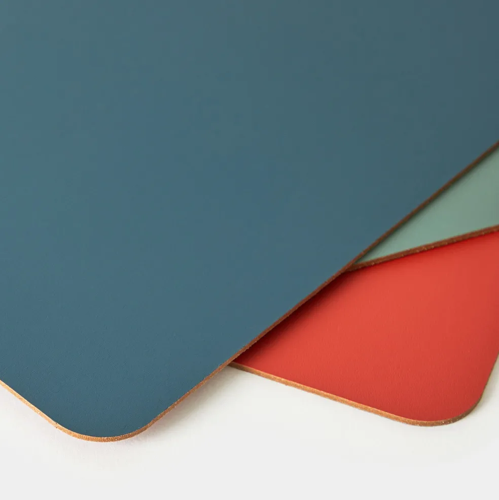 Shop Cuero Two Tone Desk Mat Eucalyptus & Mustard Desk Accessories | Gifts Under £50