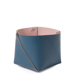 Online Cuero Two Tone Desk Tidy Petrol & Pink Desk Accessories | Gifts Under £50