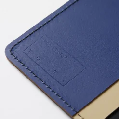 Fashion Cuero Two Tone Passport Holder Black, Sand & Blue Gifts Under £50