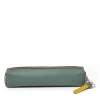 Hot Cuero Two Tone Pencil Case Eucalyptus & Mustard Gifts Under £50