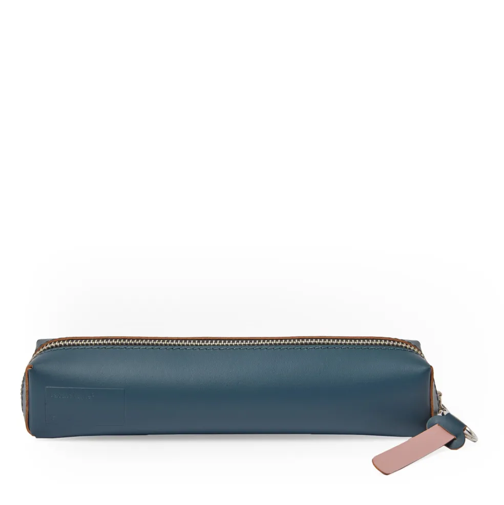 Best Cuero Two Tone Pencil Case Petrol & Pink Gifts Under £50