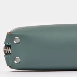 Hot Cuero Two Tone Pencil Case Eucalyptus & Mustard Gifts Under £50