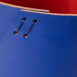 Outlet Cuero Two Tone Pencil Pot Blue & Red Desk Accessories | Gifts Under £50