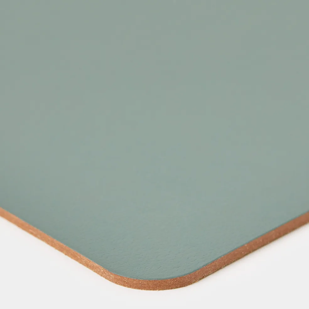 Clearance Cuero Two Tone Rectangular Leather Placemat 30 x 40cm Placemats & Coasters | Table Settings