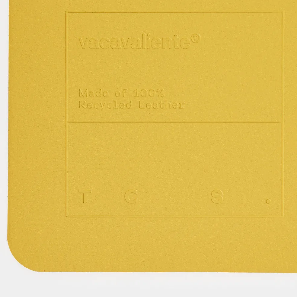 Clearance Cuero Two Tone Rectangular Leather Placemat 30 x 40cm Placemats & Coasters | Table Settings