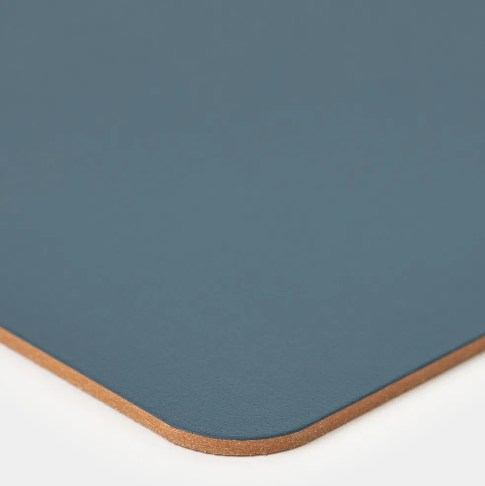 Clearance Cuero Two Tone Rectangular Leather Placemat 30 x 40cm Placemats & Coasters | Table Settings