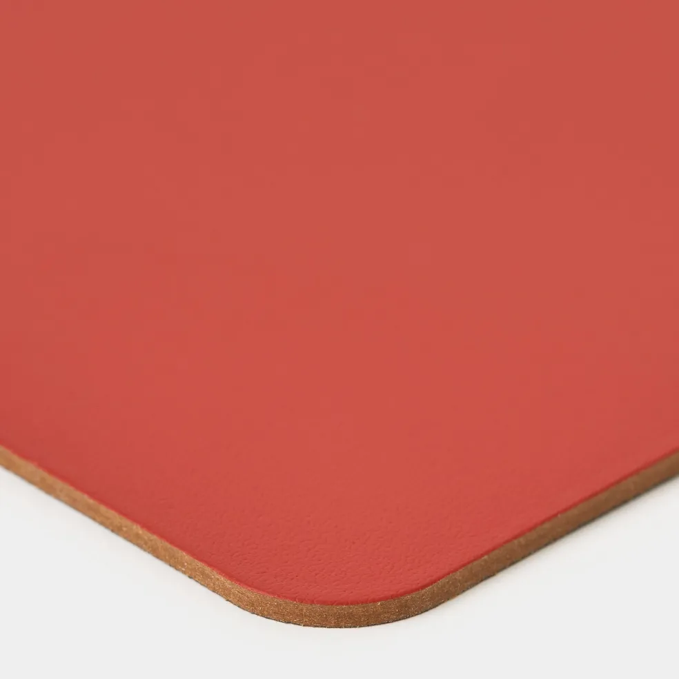 Clearance Cuero Two Tone Rectangular Leather Placemat 30 x 40cm Placemats & Coasters | Table Settings