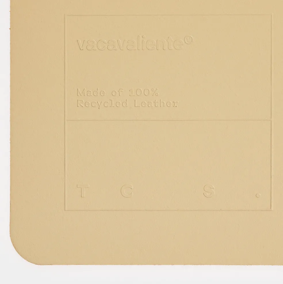 Clearance Cuero Two Tone Rectangular Leather Placemat 30 x 40cm Placemats & Coasters | Table Settings