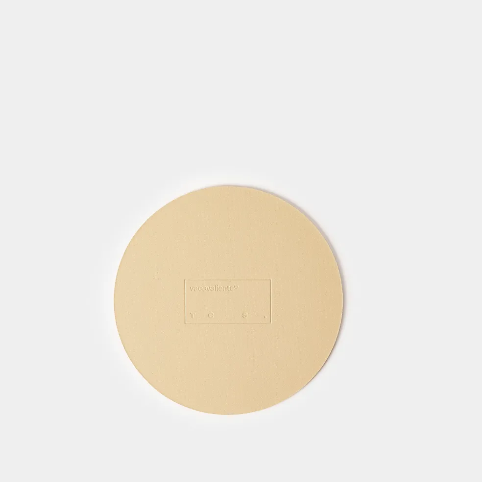 Clearance Cuero Two Tone Round Leather Coaster 10cm Placemats & Coasters | Table Settings