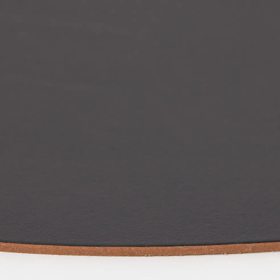 Fashion Cuero Two Tone Round Leather Placemat 36cm Placemats & Coasters | Table Settings