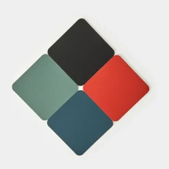 Discount Cuero Two Tone Square Leather Coaster 10 x 10cm Placemats & Coasters | Table Settings