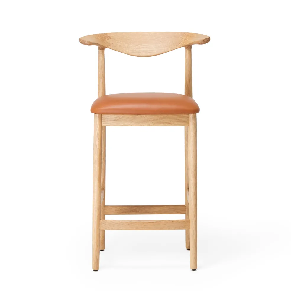 Flash Sale Delta Counter Stool Tan Leather & Oak In Stock | Chairs, Stools & Benches