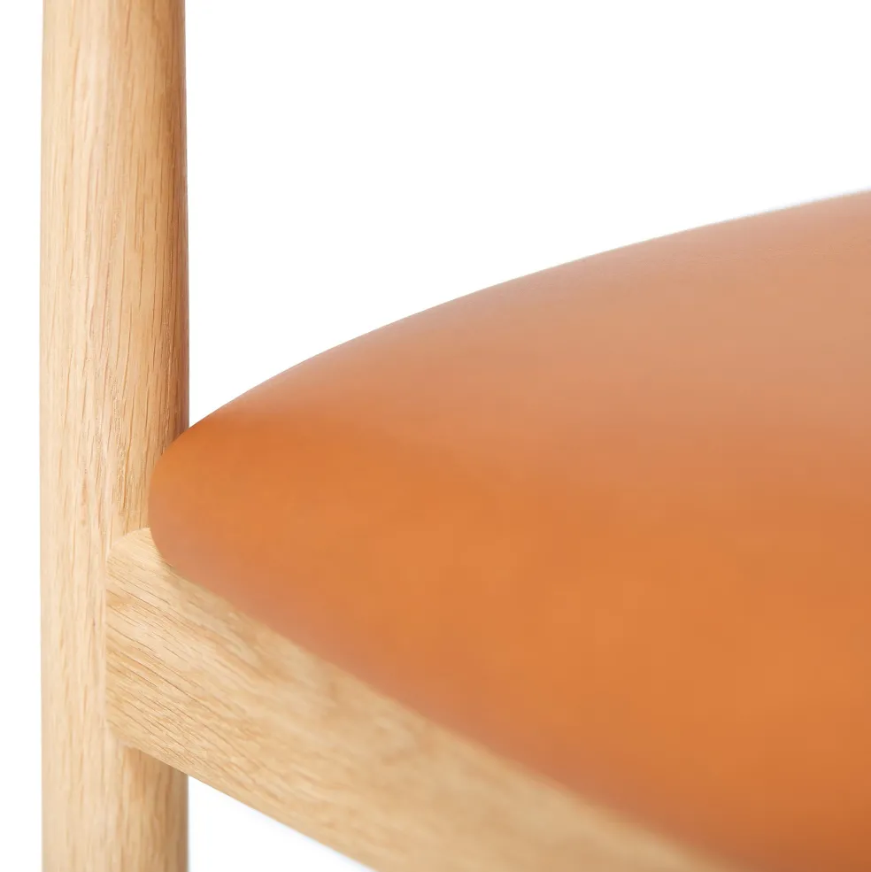 Flash Sale Delta Counter Stool Tan Leather & Oak In Stock | Chairs, Stools & Benches