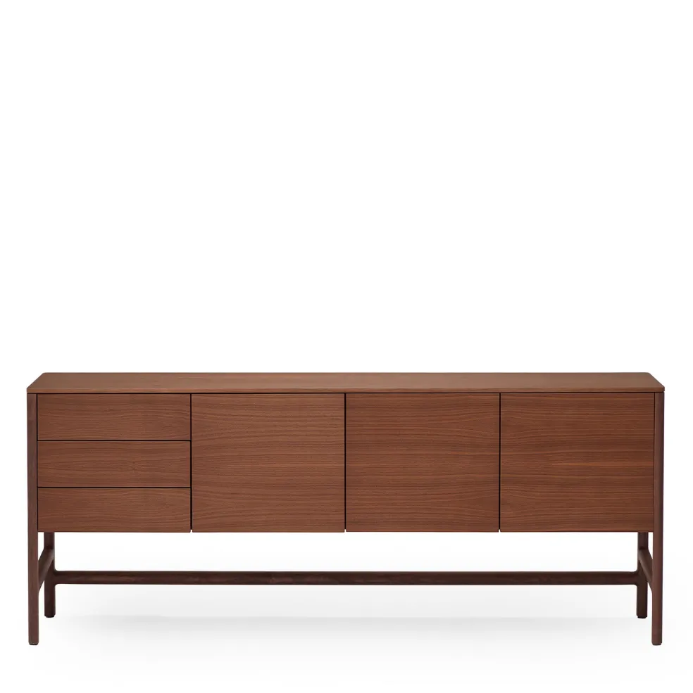 Cheap Domus Sideboard 3 Door Walnut In Stock | Storage