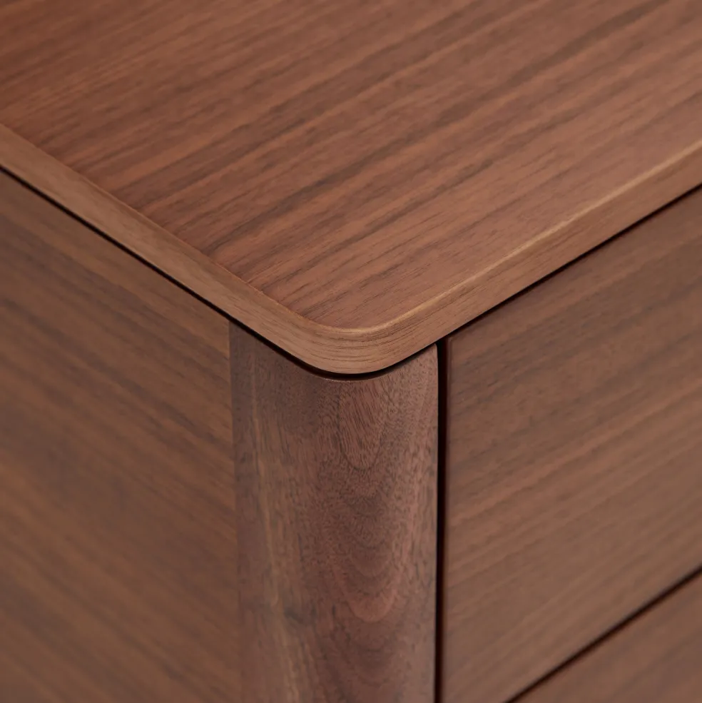 Fashion Domus Sideboard 2 Door Walnut Storage