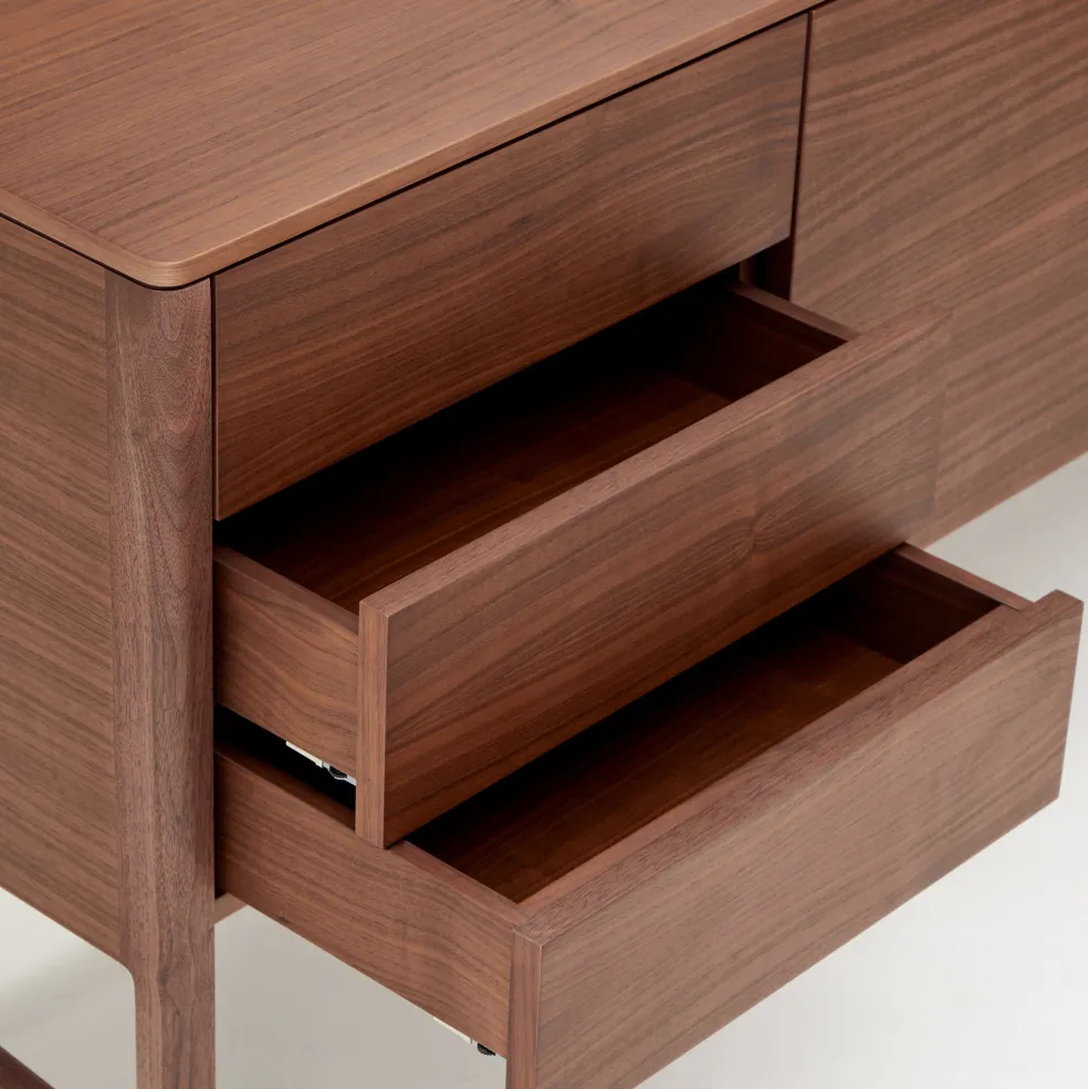 Fashion Domus Sideboard 2 Door Walnut Storage