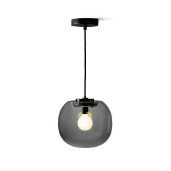 Shop Flo Pendant Light Small Smoked Grey Glass Lighting | Get It In Time For Christmas