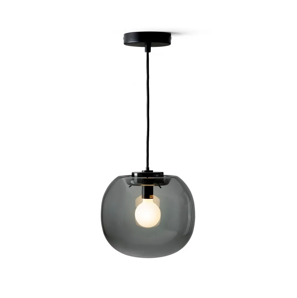 Shop Flo Pendant Light Small Smoked Grey Glass Lighting | Get It In Time For Christmas