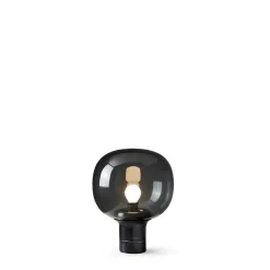 Sale Flo Table Lamp Small Smoked Grey Glass Lighting | Get It In Time For Christmas