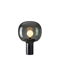 Cheap Flo Table Lamp Smoked Grey Glass Lighting | Get It In Time For Christmas
