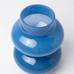 Shop Form Glass Vase Cornflower Blue 25cm Vases | Gifts For Home